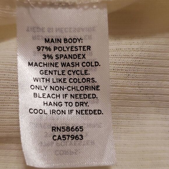 BP Ribbed Tie Back Crop Tank Top Off-White Size 1x NWOT‎ - Picture 6 of 6